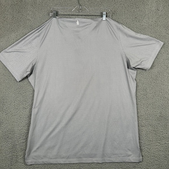 Johnnie-O Mens Polo Shirt Gray Geometric Print Performance Golf XL - Picture 7 of 7